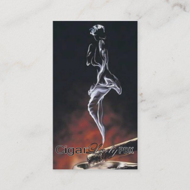 Carte De Visite Madame PDX 2 de cigare (Devant)