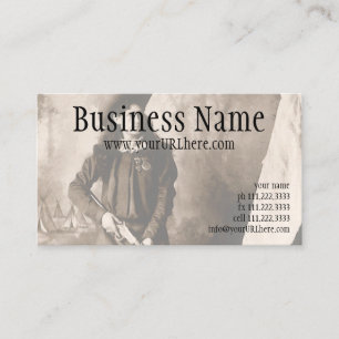 Carte De Visite Mademoiselle Annie Oakley au fusil, Portrait photo