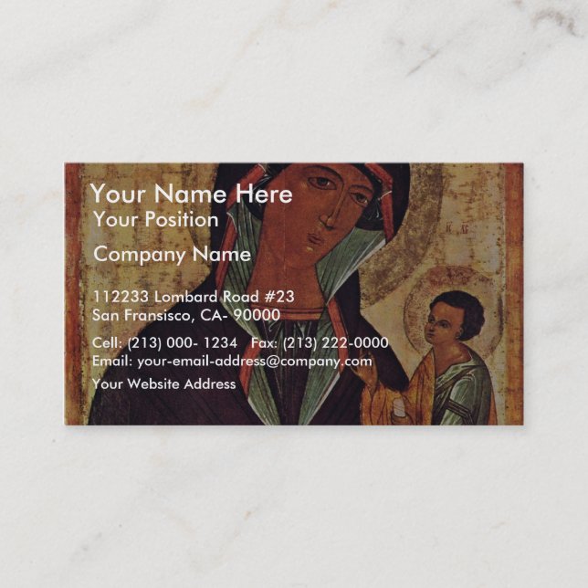 Carte De Visite Madonna géorgien par Meister Der Schule Von (Devant)