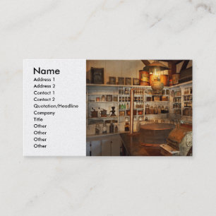 Carte De Visite Magasin - Ancien magasin de proximité