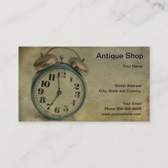 Carte De Visite Magasin d'antiquités (Devant)