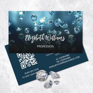 Carte De Visite Magasin de bijoux Diamonds