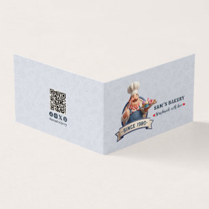 Carte De Visite Magasin de Boulangerie Pâtissier Dessert Gâteau Bo