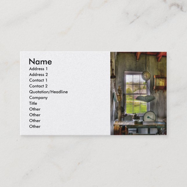Carte De Visite Magasin de Campagne - Échelles (Devant)