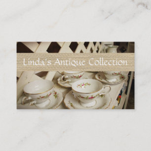 Carte De Visite Magasin de commerçant de antiquités Tasses à thé a
