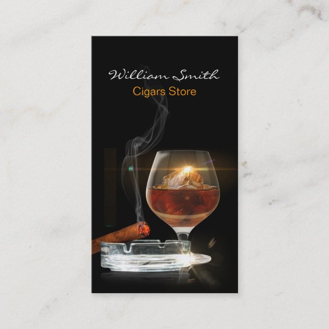 Carte De Visite Magasin de confiseries et de cigares (Devant)