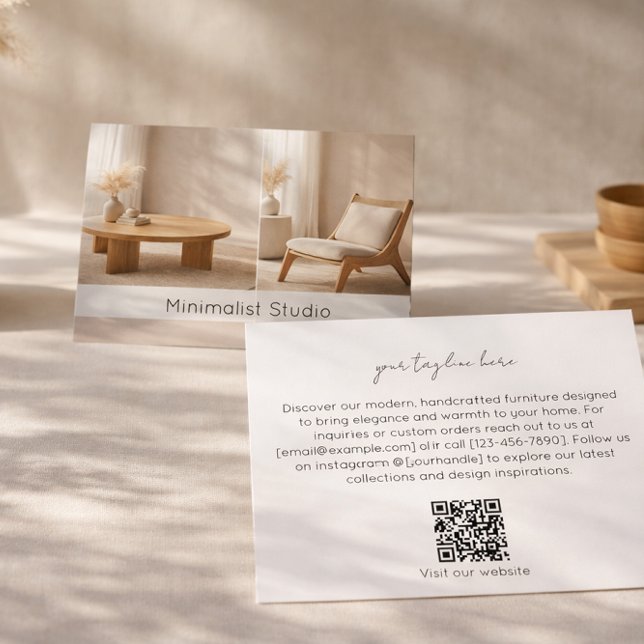 Carte De Visite Magasin de Meubles Modernes Design d'Intérieur Min (Créateur téléchargé)