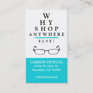 Carte De Visite Magasin optique