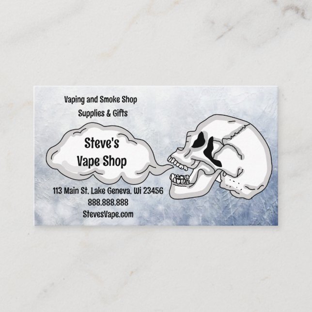 Carte De Visite Magasin Vape (Devant)