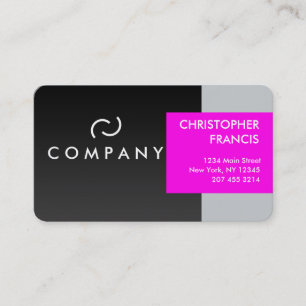 carte de visite magenta professionnel sur mesure