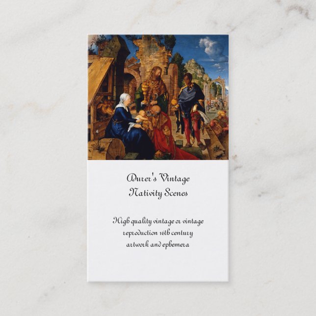 Carte De Visite Magi Adoration Baby Jesus (Devant)