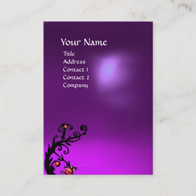Carte De Visite MAGIC BERRIES 2 MONOGRAM ametist violet (Devant)
