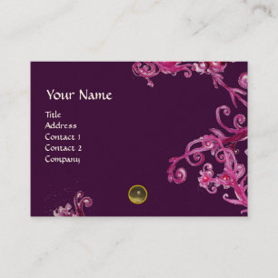 Carte De Visite MAGIC BERRIES MONOGRAMME gemme grise