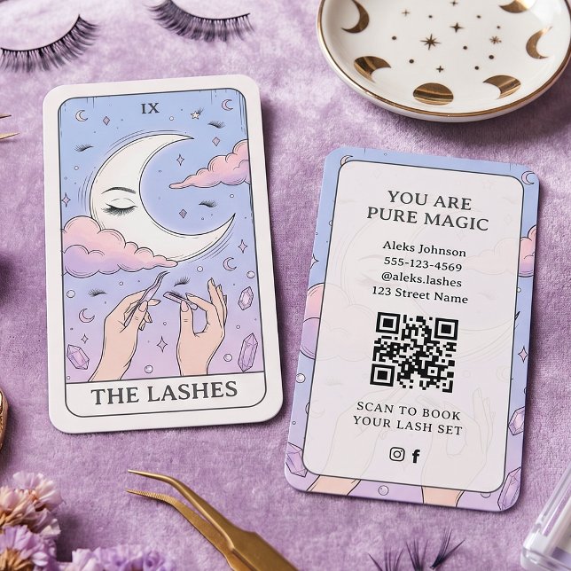 Carte De Visite  Magic Holographic Tarot Artiste de Cils  (Créateur téléchargé)