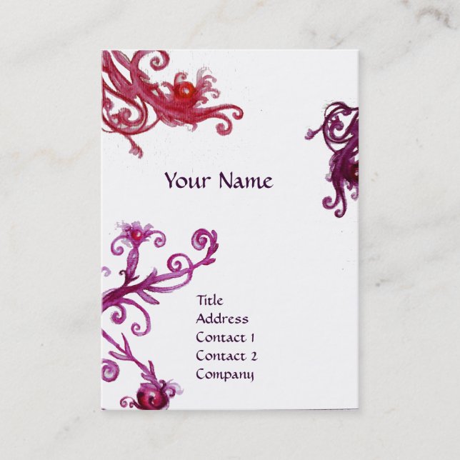 Carte De Visite MAGIC SWIRL MONOGRAM topaze (Devant)