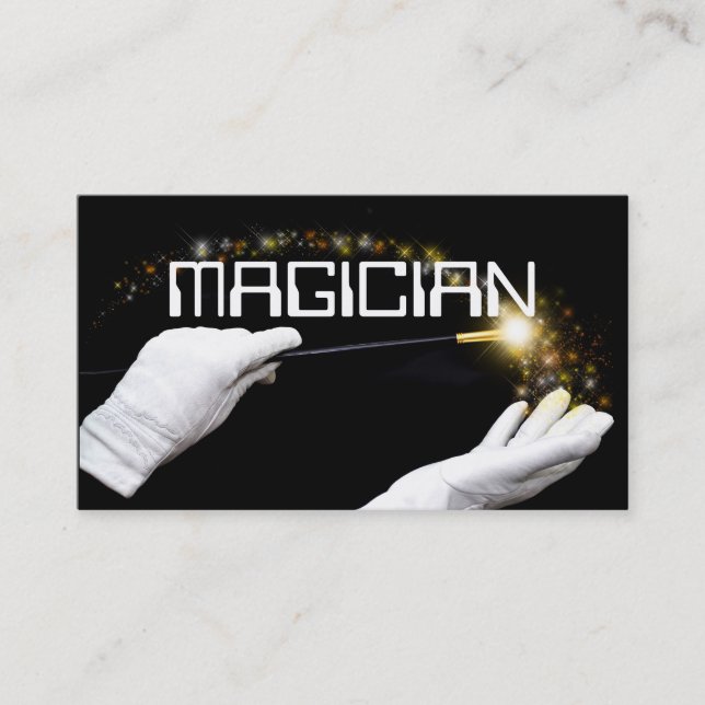 Carte De Visite Magicien Card Poker Trick Entertainment (Devant)