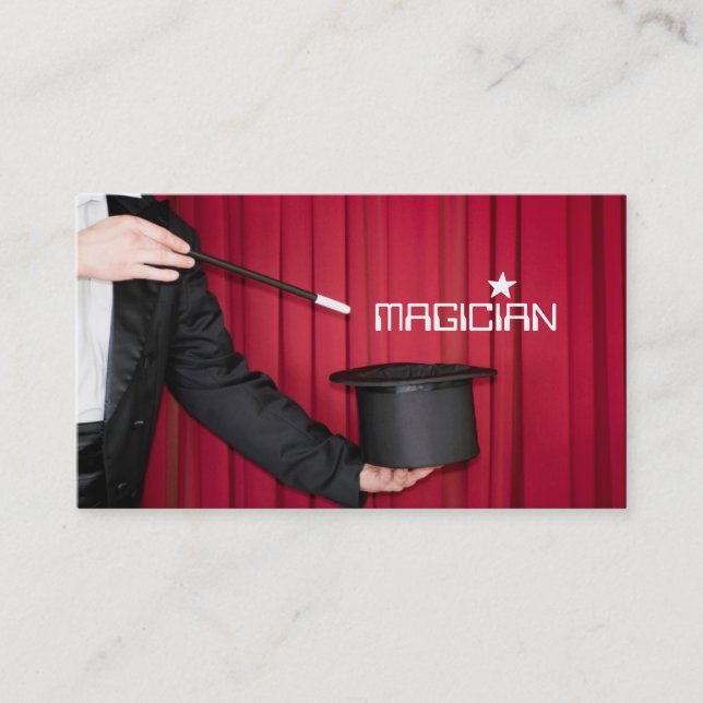 Carte De Visite Magicien Card Poker Trick Entertainment (Devant)