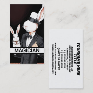 Carte De Visite Magicien de lapin