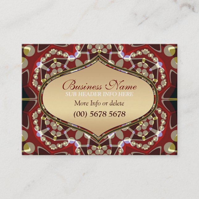 Carte de visite Magie Dorée de l'Est (Devant)