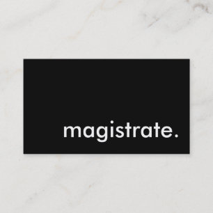 Carte De Visite magistrat.