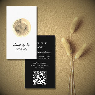 Carte De Visite Magnétal de cristal de lune moderne simple