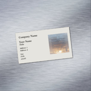 Carte De Visite Magnétique 1h14 de genèse - 19… ont laissé là être des