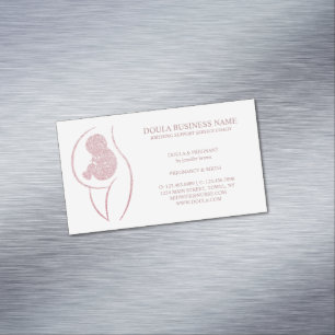 Carte De Visite Magnétique Accompagnante de naissance Infirmière de grossesse