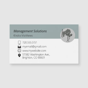 Carte de visite magnétique ajouter le logo