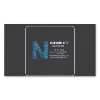 Carte De Visite Magnétique Ajoutez votre logo personnalisé cercle professionn