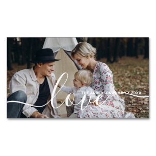 Carte De Visite Magnétique 'Amour' Photo de famille personnalisée avec le no