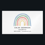 Carte De Visite Magnétique Aquarelle moderne arc-en-ciel mignon coloré<br><div class="desc">Design aquarelle moderne,  parfait pour toute entreprise</div>