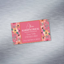 Aquarelle rose Et Orange Plantée Florale