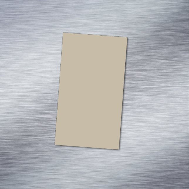 Carte De Visite Magnétique Arrière-plan beige clair doux – Conception de mari (In Situ)