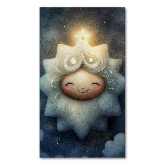 Carte De Visite Magnétique Art mystique céleste (devant Vertical)