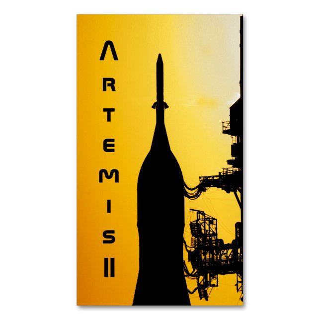 Carte De Visite Magnétique Artemis II to Launch Pad (devant Vertical)