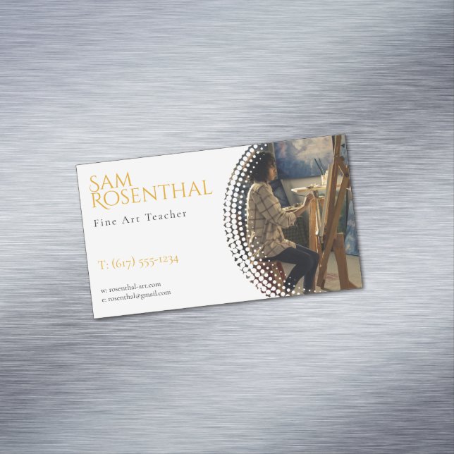 Carte De Visite Magnétique Artiste | Professionnel (In Situ)
