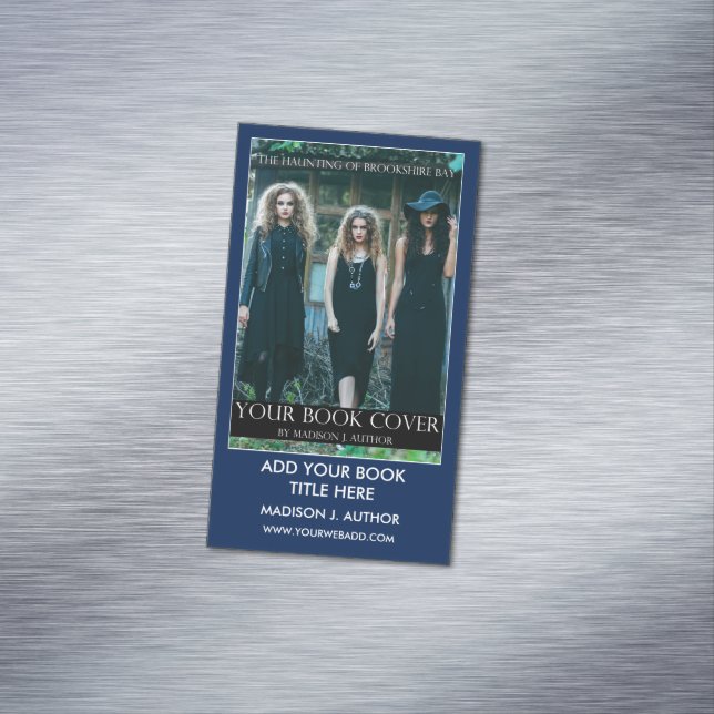 Carte De Visite Magnétique Auteur de l'écriture Promotion du livre Bleu ou Co (In Situ)