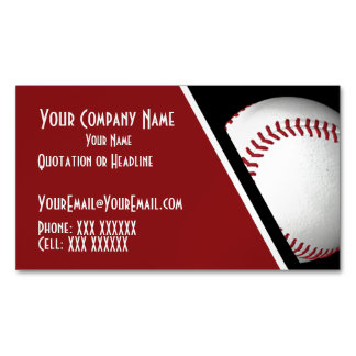 Carte De Visite Magnétique Baseball personnalisé