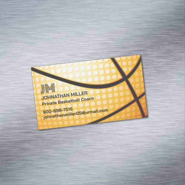 Carte De Visite Magnétique Basket-ball (In Situ)