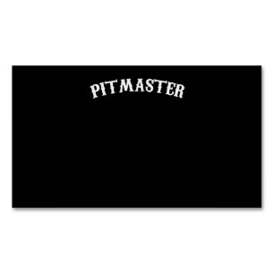 Carte De Visite Magnétique BBQ BBQ Pitmaster Chef Papa Fars Day