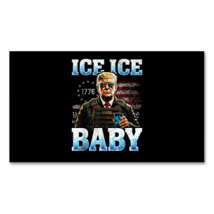 Carte De Visite Magnétique Bébé Glace Drôle Trump