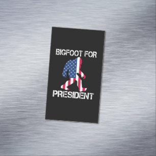 Carte De Visite Magnétique Bigfoot pour président drôle Bigfoot