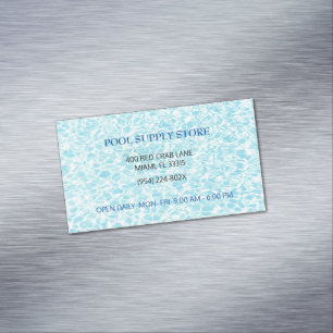 Carte De Visite Magnétique Bleu d'eau Approvisionnement magasin / Réparation