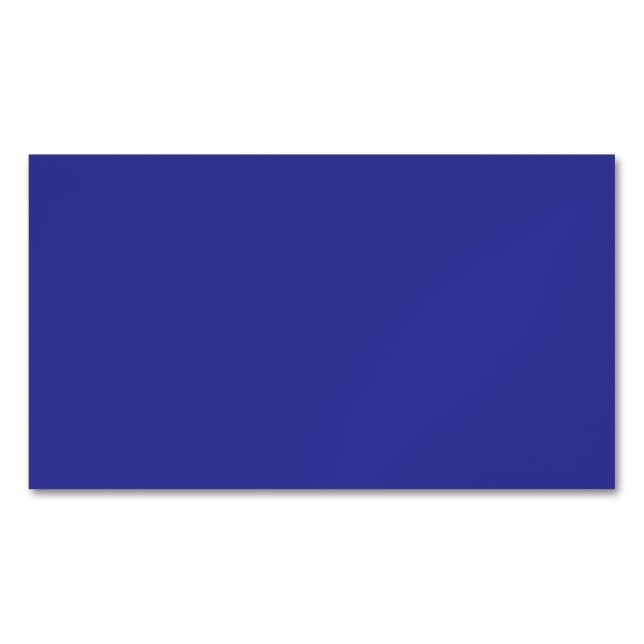 Carte De Visite Magnétique Bleu (pigment) (couleur solide) (devant)