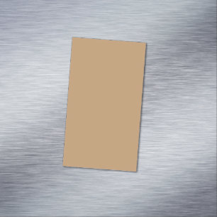 Carte De Visite Magnétique Bloc de couleur pêche et bronzée Conception de m