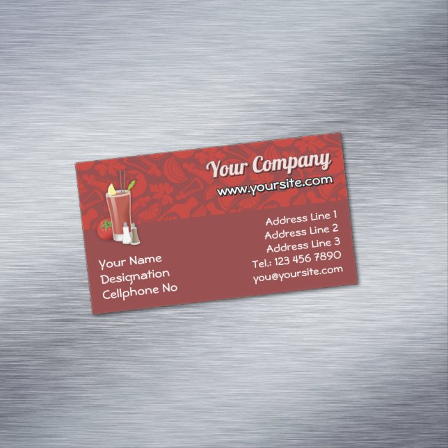 Carte De Visite Magnétique Bloody Mary (In Situ)