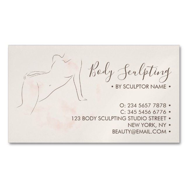 Carte De Visite Magnétique Body sculpting Treatment Care (devant)