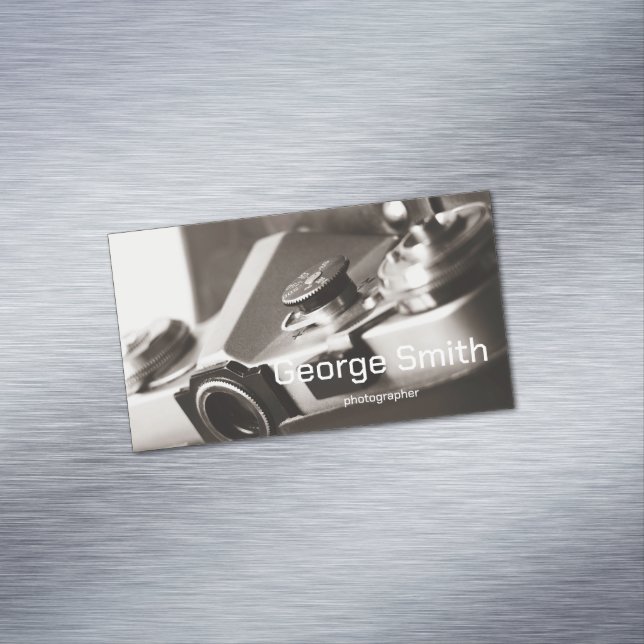 Carte De Visite Magnétique Caméra rétro (In Situ)