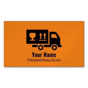 Carte De Visite Magnétique camion de services de déménagement personnalisable