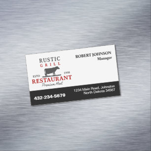 Carte De Visite Magnétique Carte magnétique de restaurant ou de toute autre e